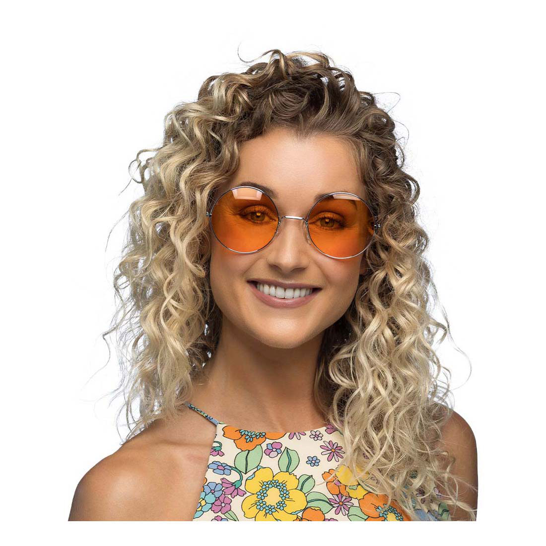 Lunettes de fête Hippie XL Orange