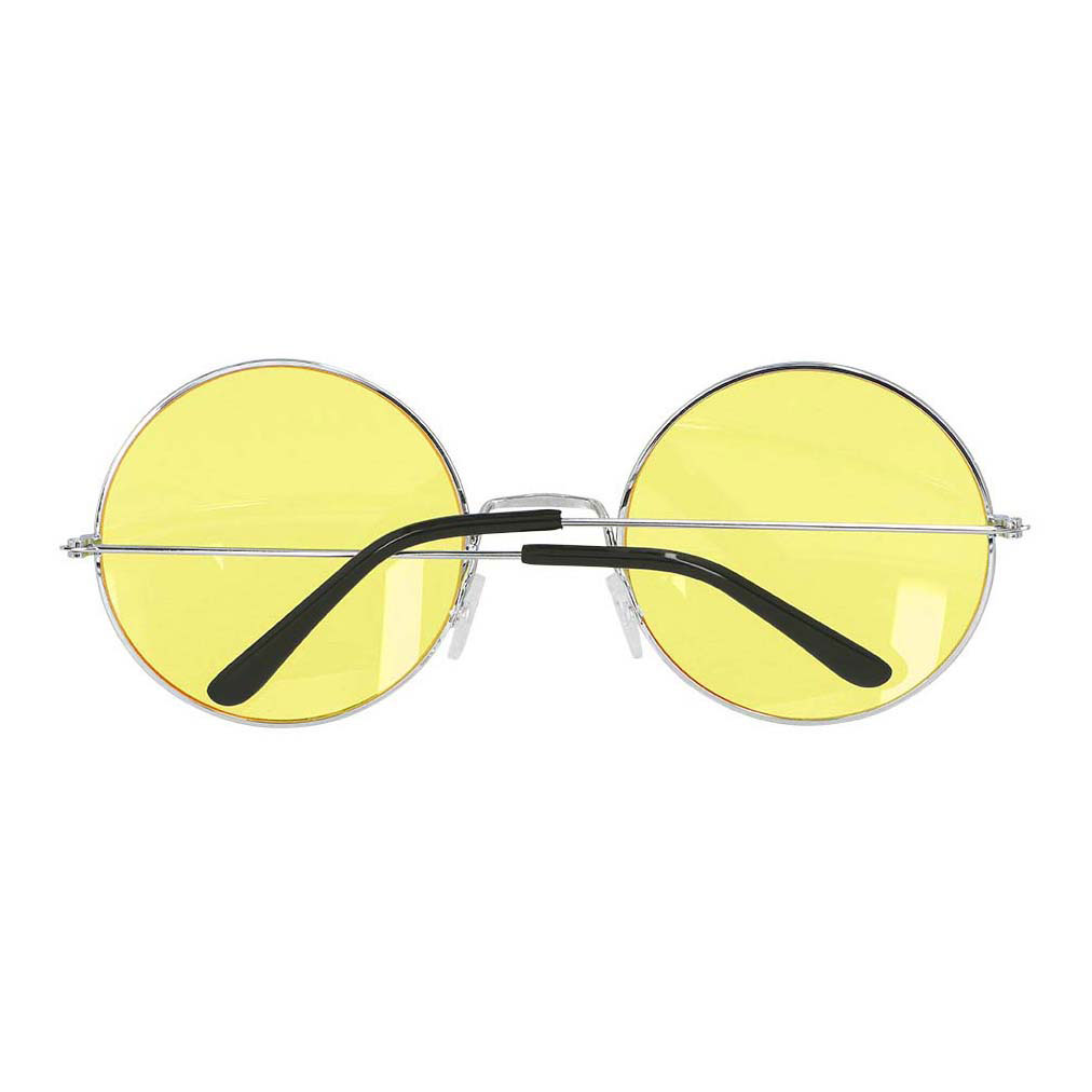 Lunettes de fête Hippie XL Jaune