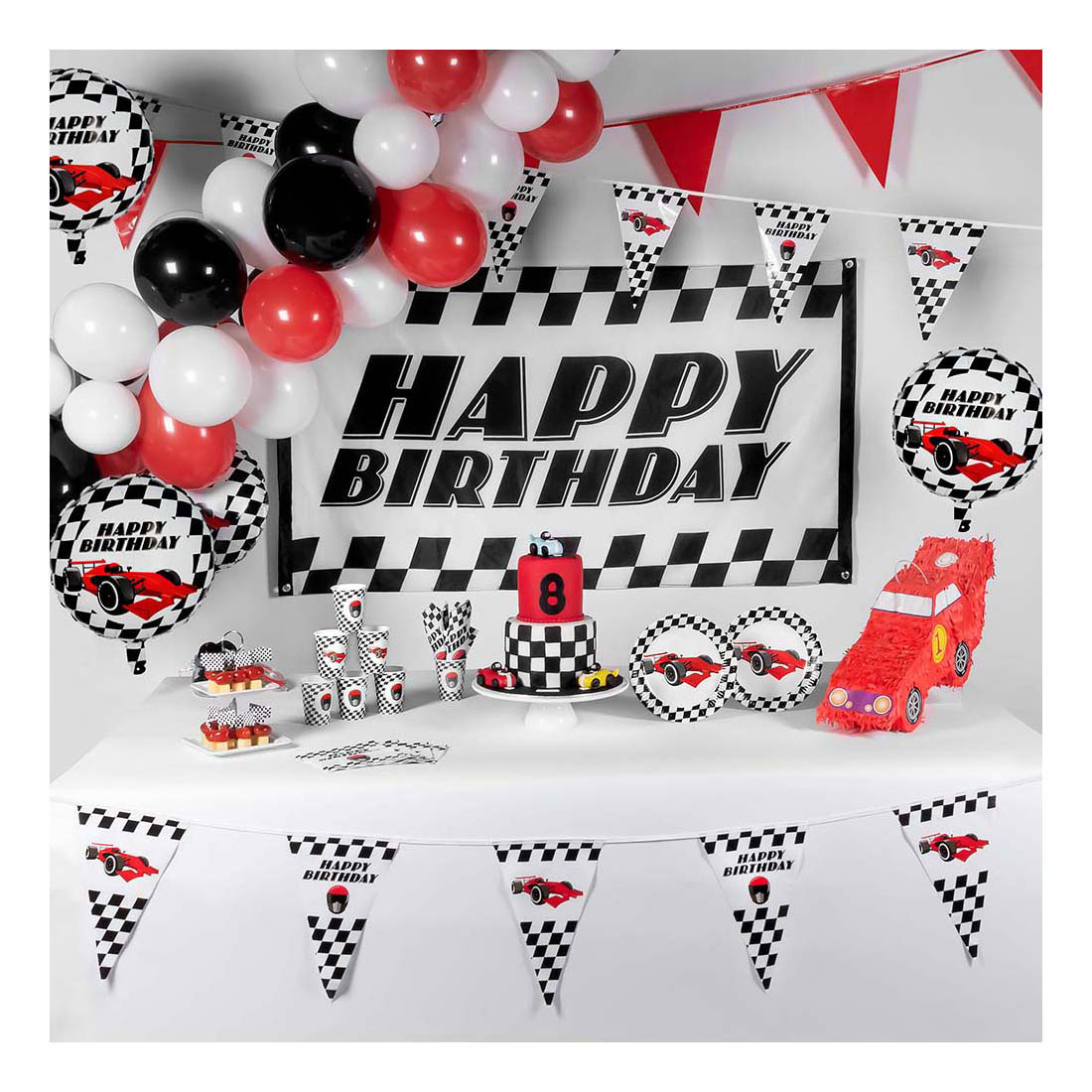 Assiettes en papier Course 23cm, 10pcs.