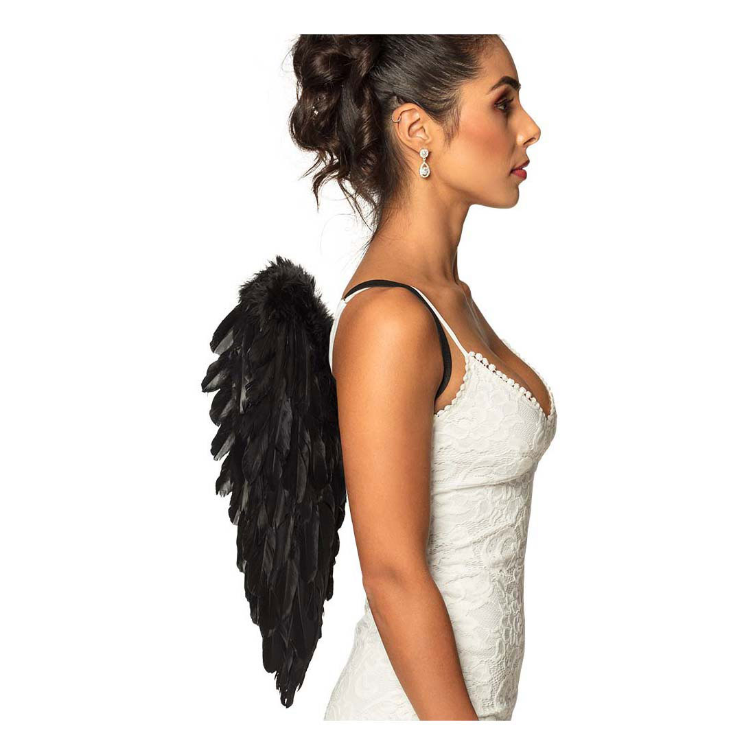 Ailes d'ange pliables noires