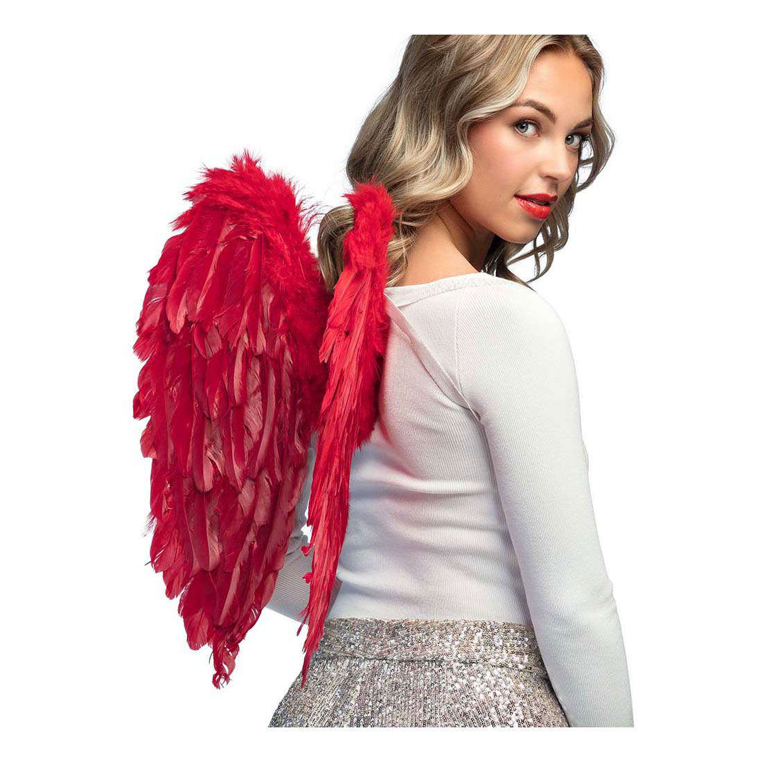 Ailes d'ange pliables rouges