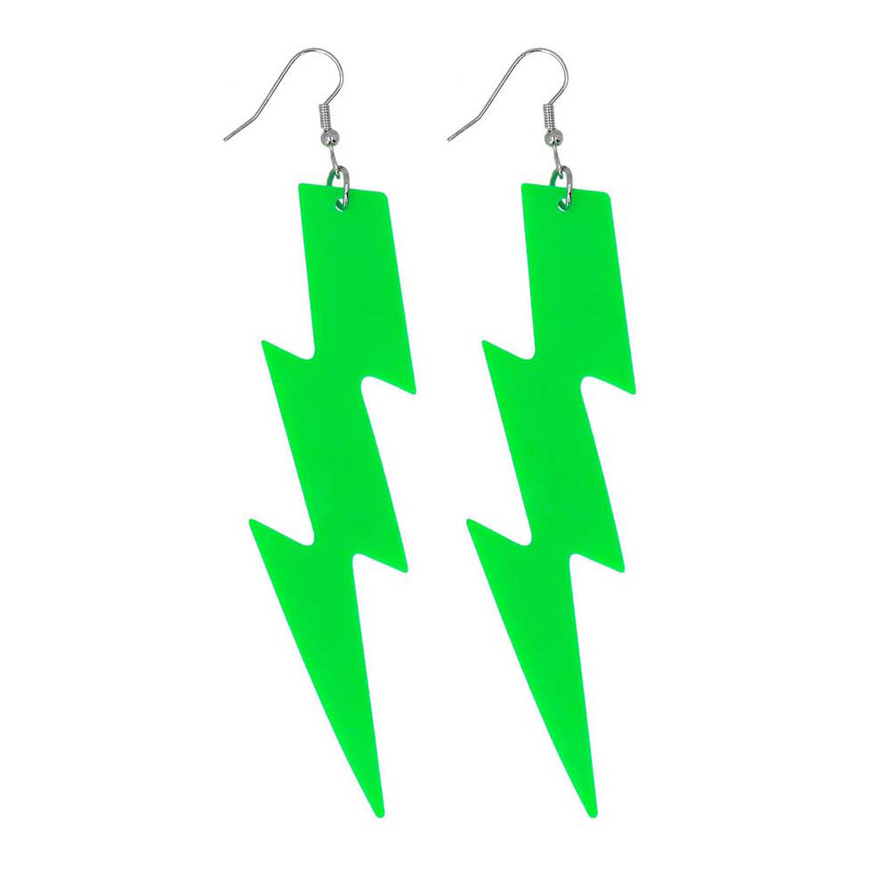 Boucles d'oreilles Flash Vert Néon