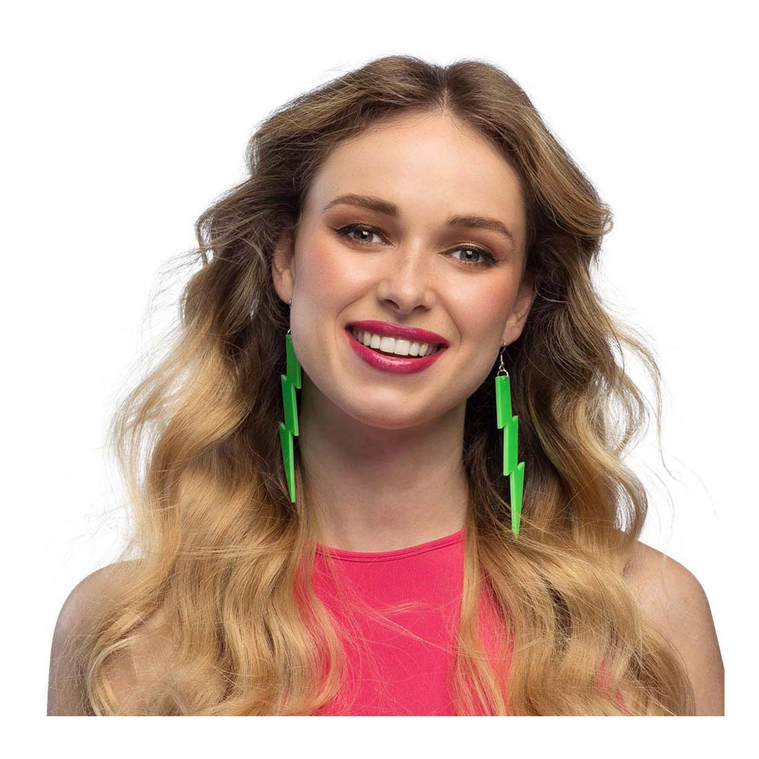 Boucles d'oreilles Flash Vert Néon