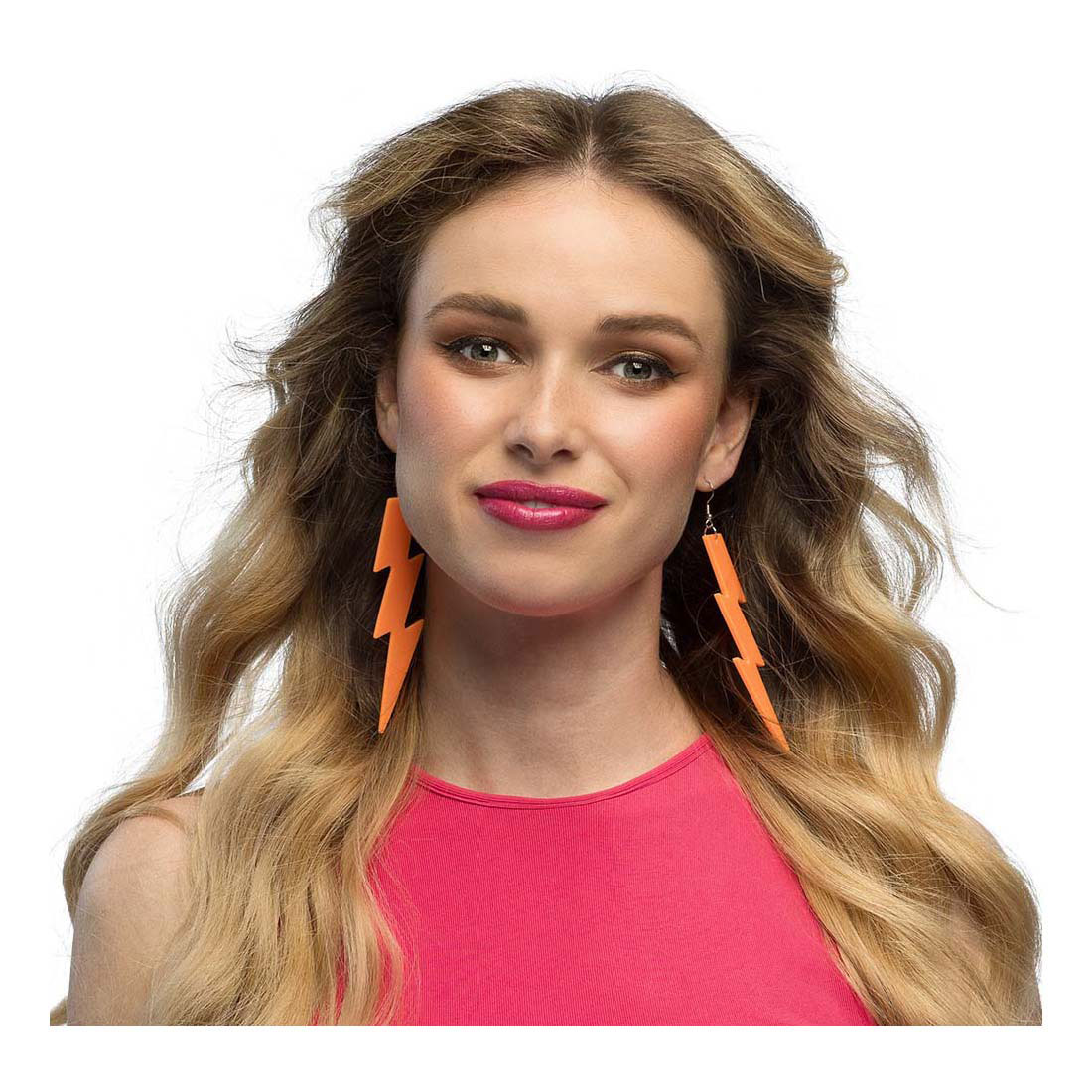 Boucles d'oreilles Flash Neon Orange