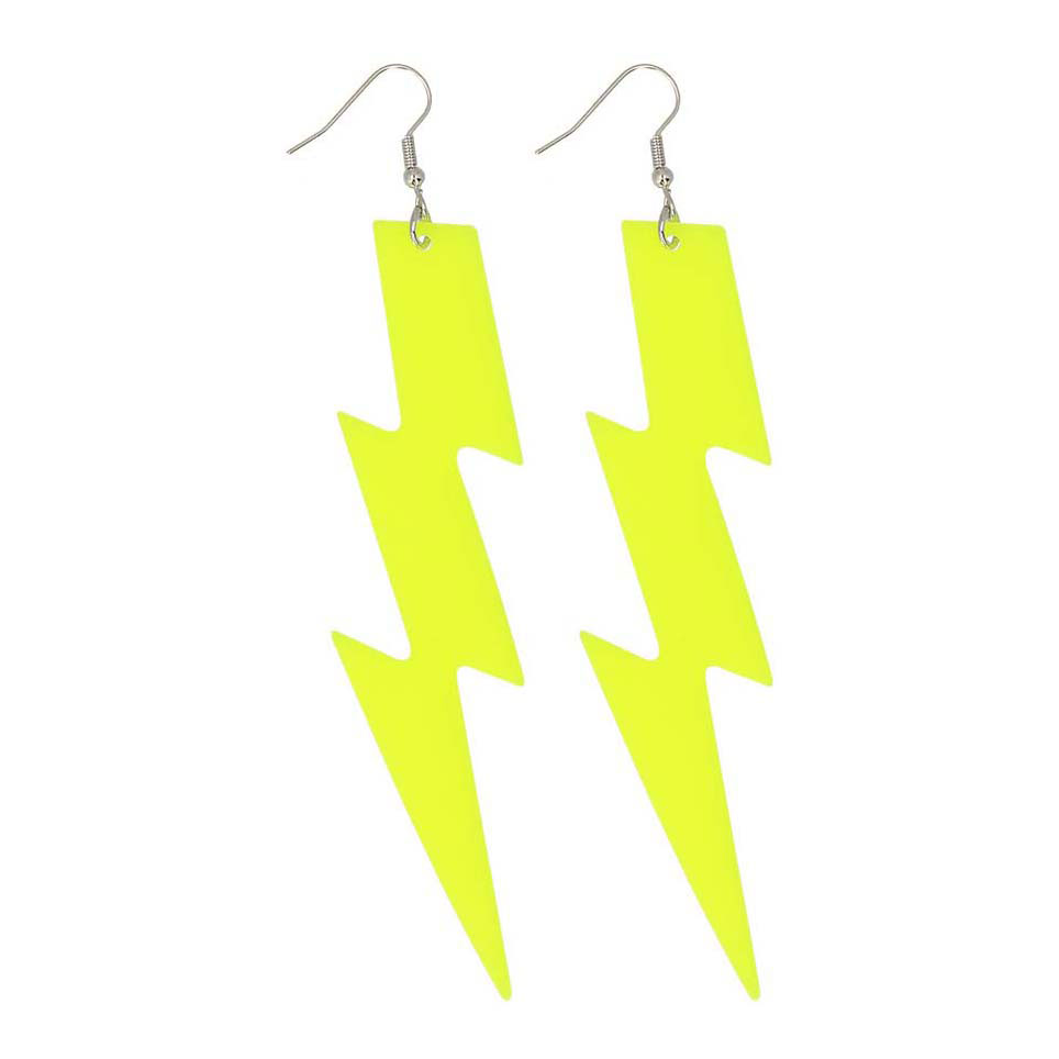Boucles d'oreilles Flash Jaune Néon