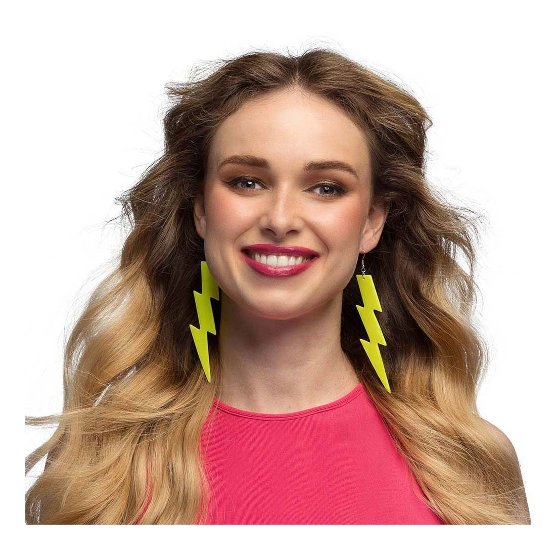 Boucles d'oreilles Flash Jaune Néon