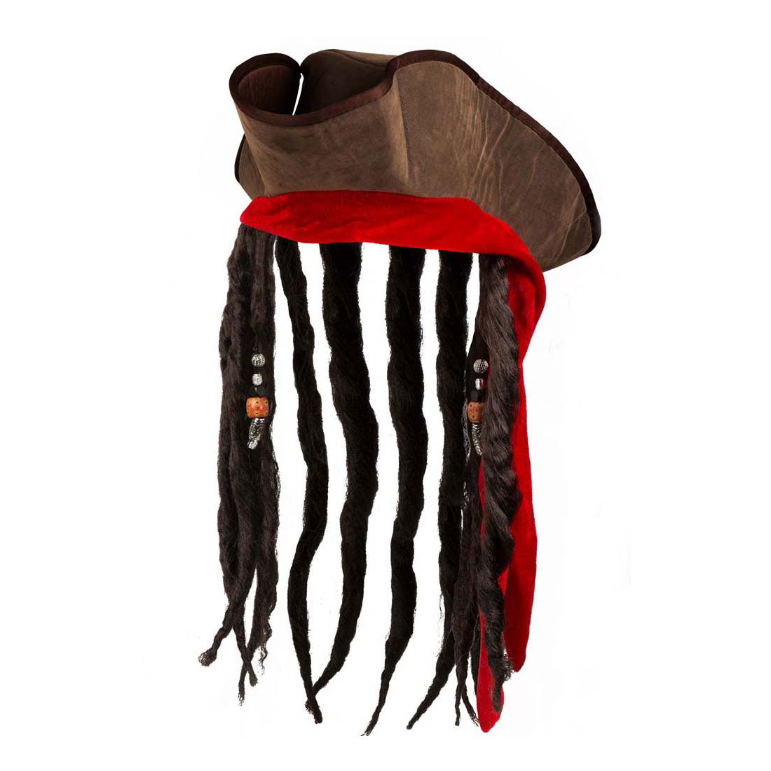 Chapeau Pirate Dirty Jack avec cheveux