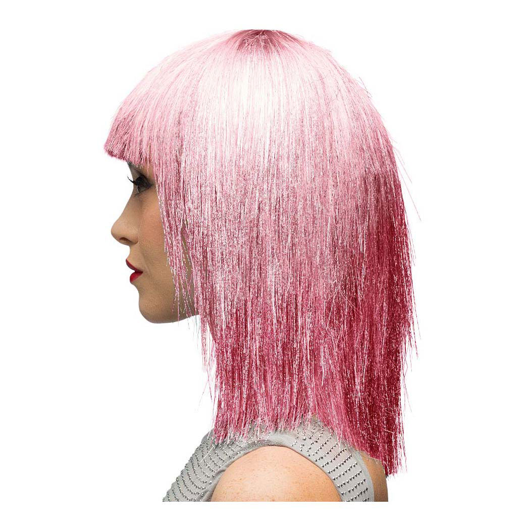 Perruque rose folle