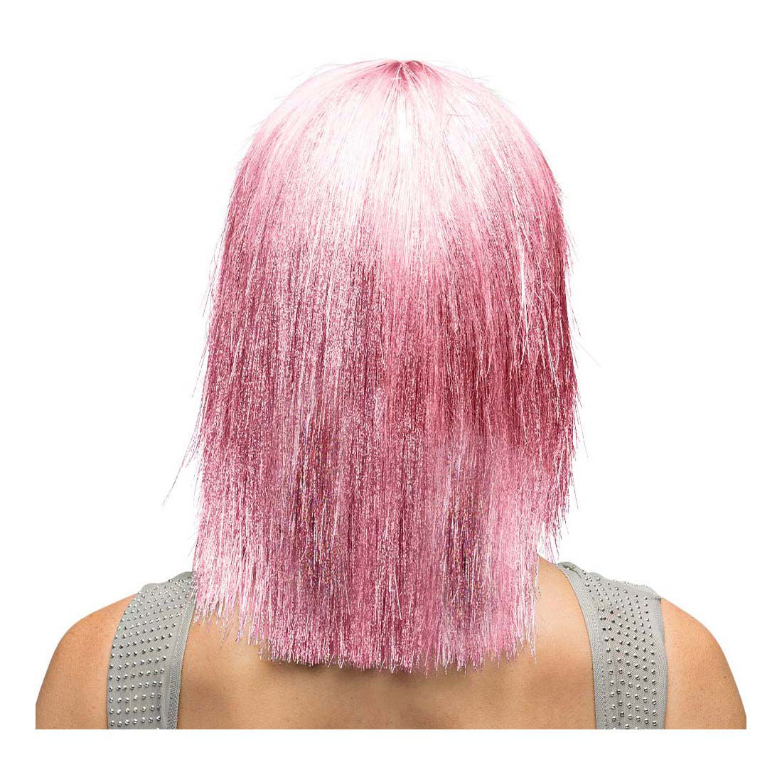 Perruque rose folle