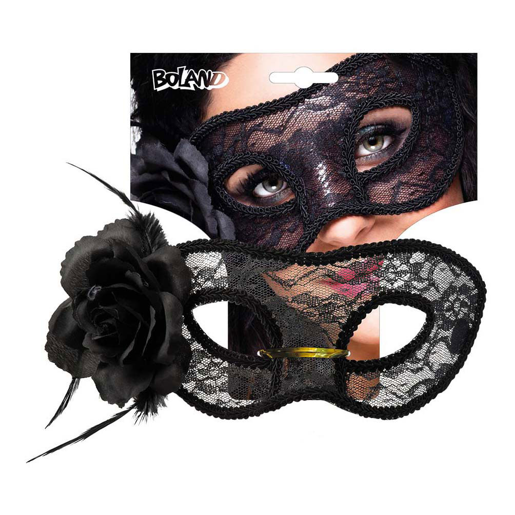 Masque pour les yeux en dentelle Mystique Noir