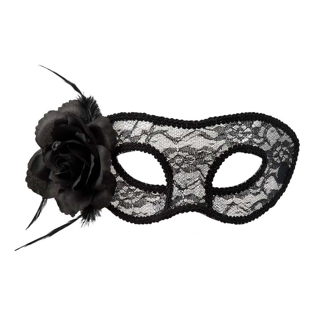 Masque pour les yeux en dentelle Mystique Noir