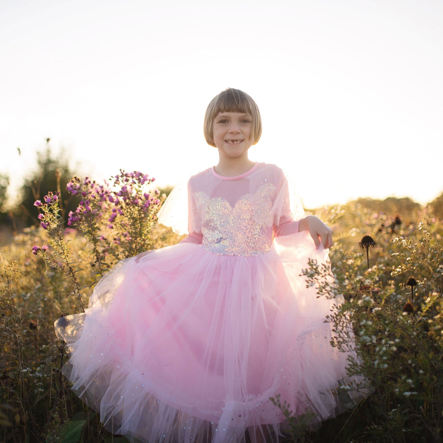 Ankleidekleid Prinzessin Pink Elegant, 3-4 Jahre