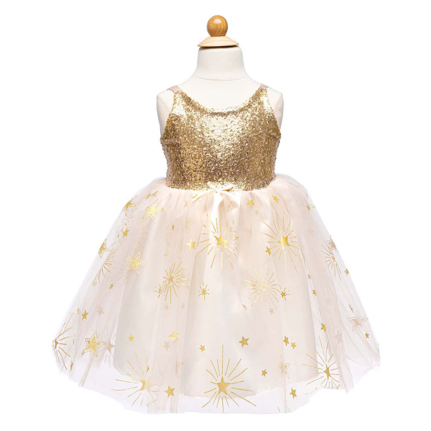 Gouden Glam Feestjurk - 3-4 Jaar