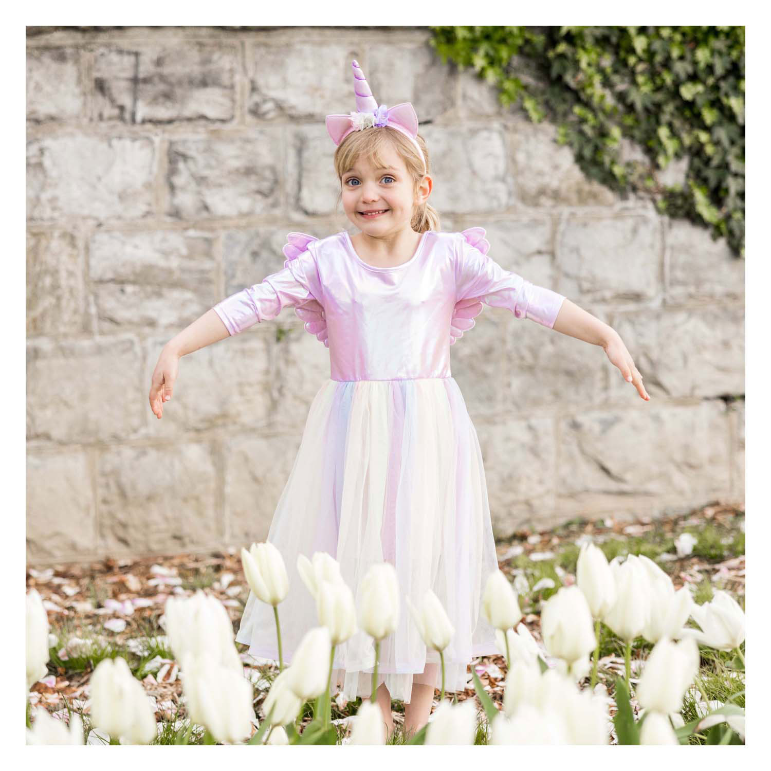 Eenhoornjurk met Haarband - 3-4 Jaar