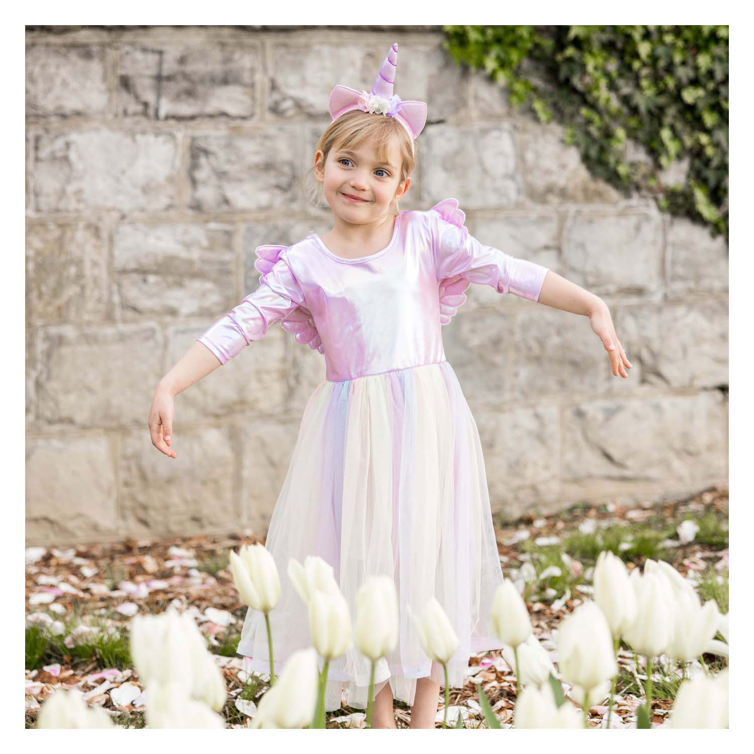 Eenhoornjurk met Haarband - 3-4 Jaar