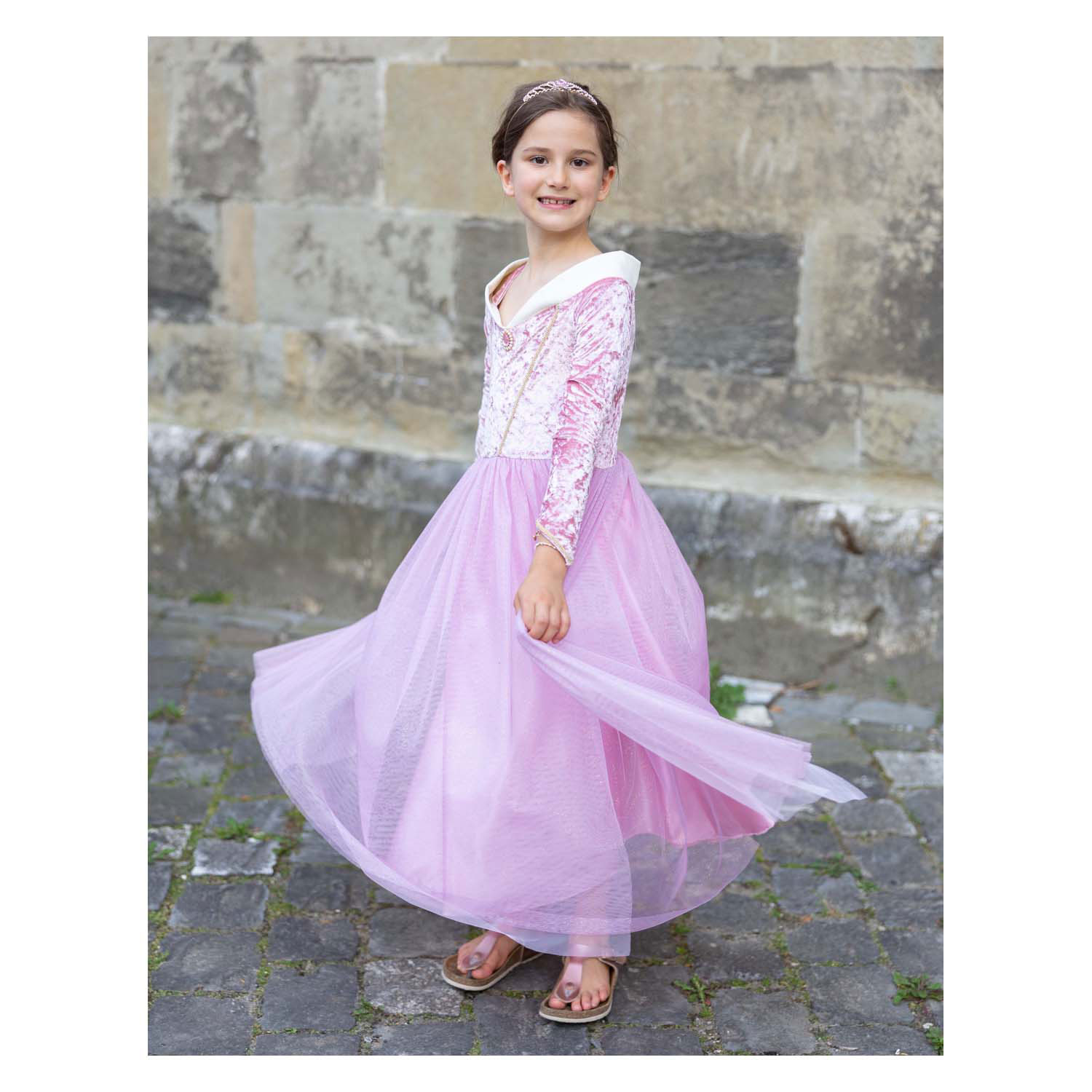 Feestjurk Velvety Soft Sleeping Sweetheart Princess Gown - 3-4 Jaar