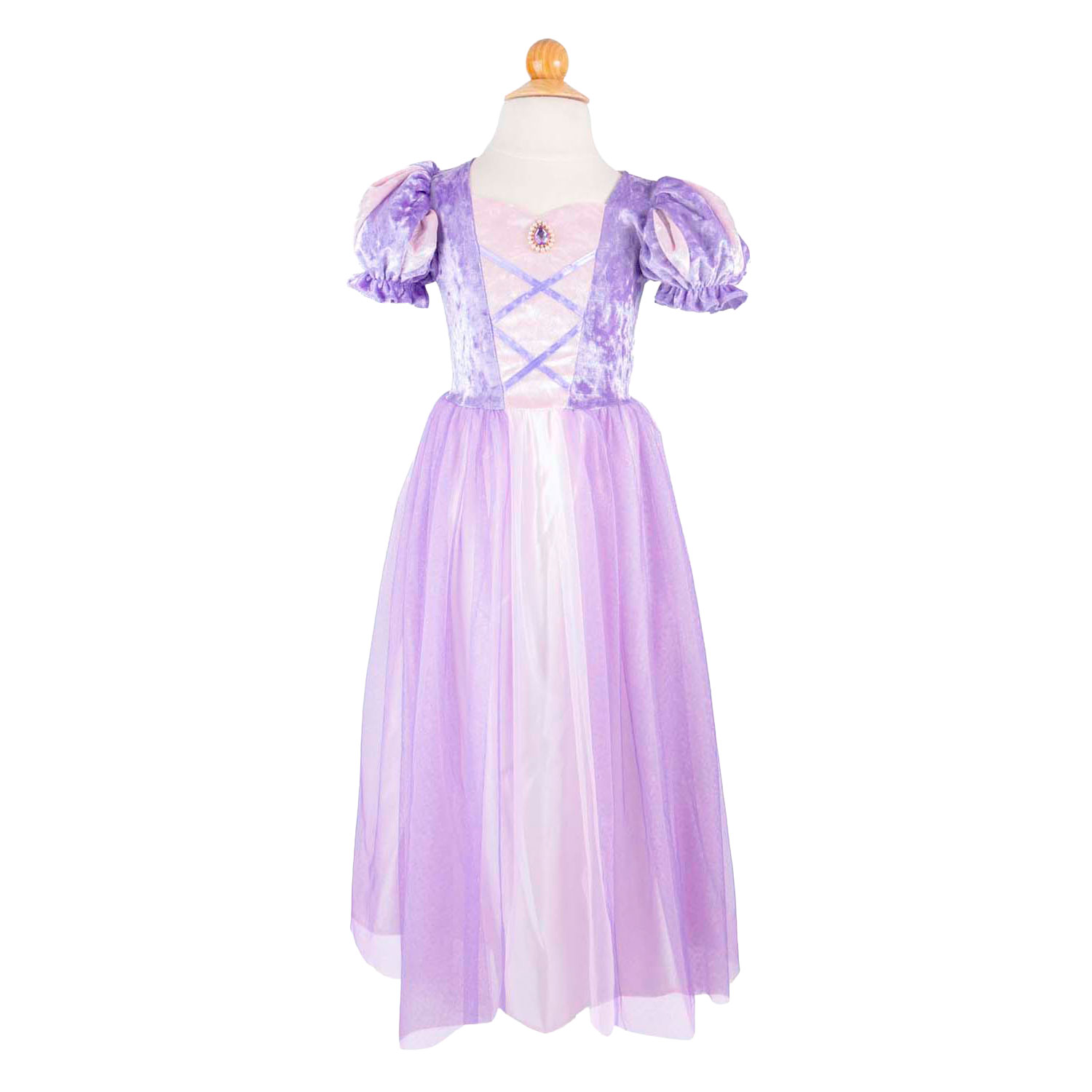 Feestjurk Velvety Soft Once Upon a Tower Princess   5-6 Jaar