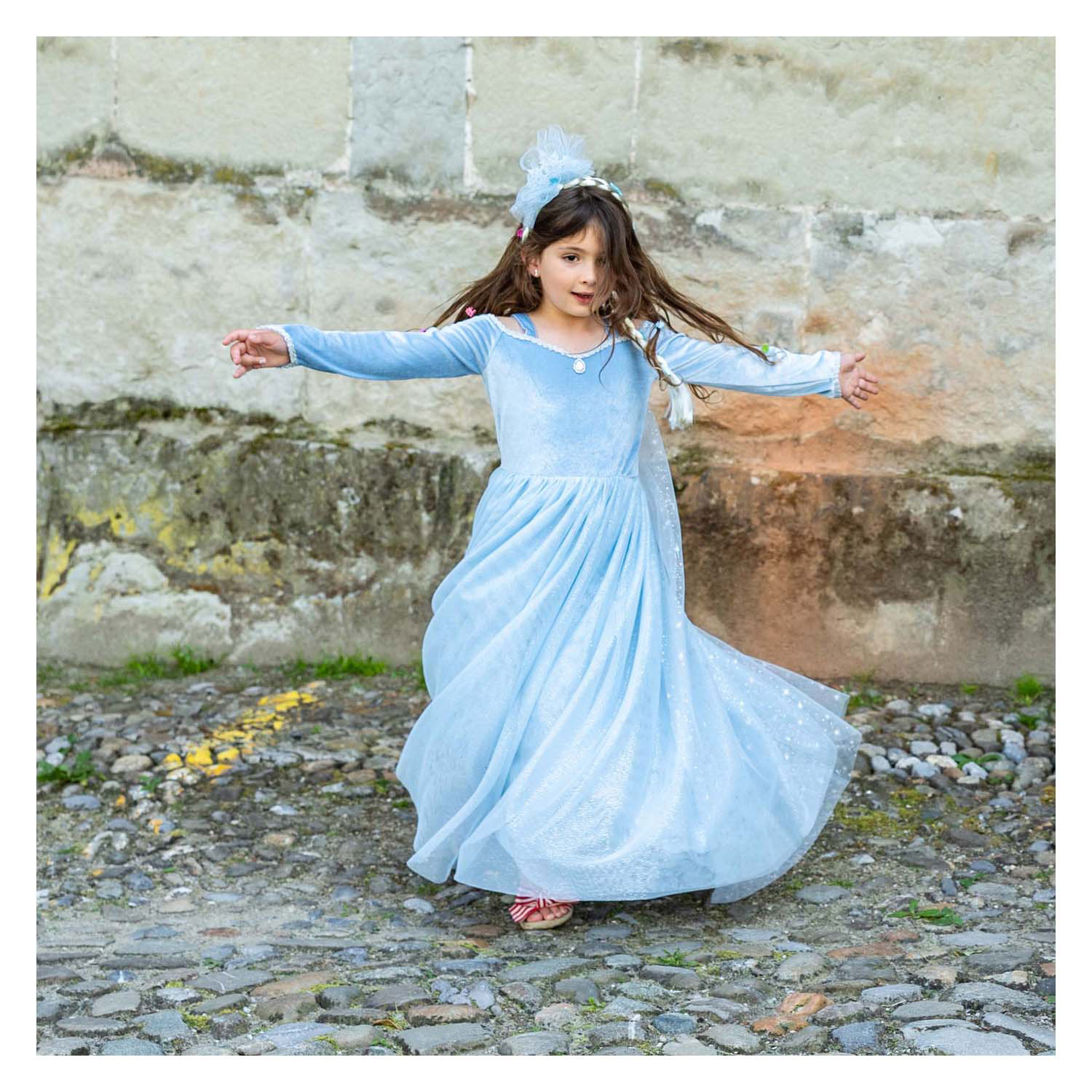 Feestjurk Velvety Soft Sisters Forever Princes - 3-4 Jaar