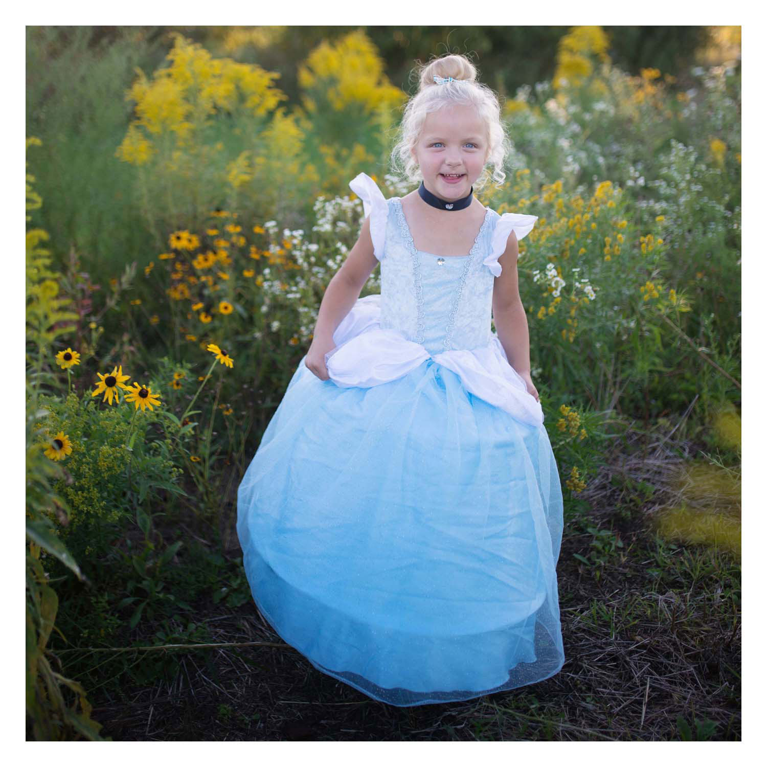 Verkleedjurk Assepoester Blauw - 3-4 Jaar