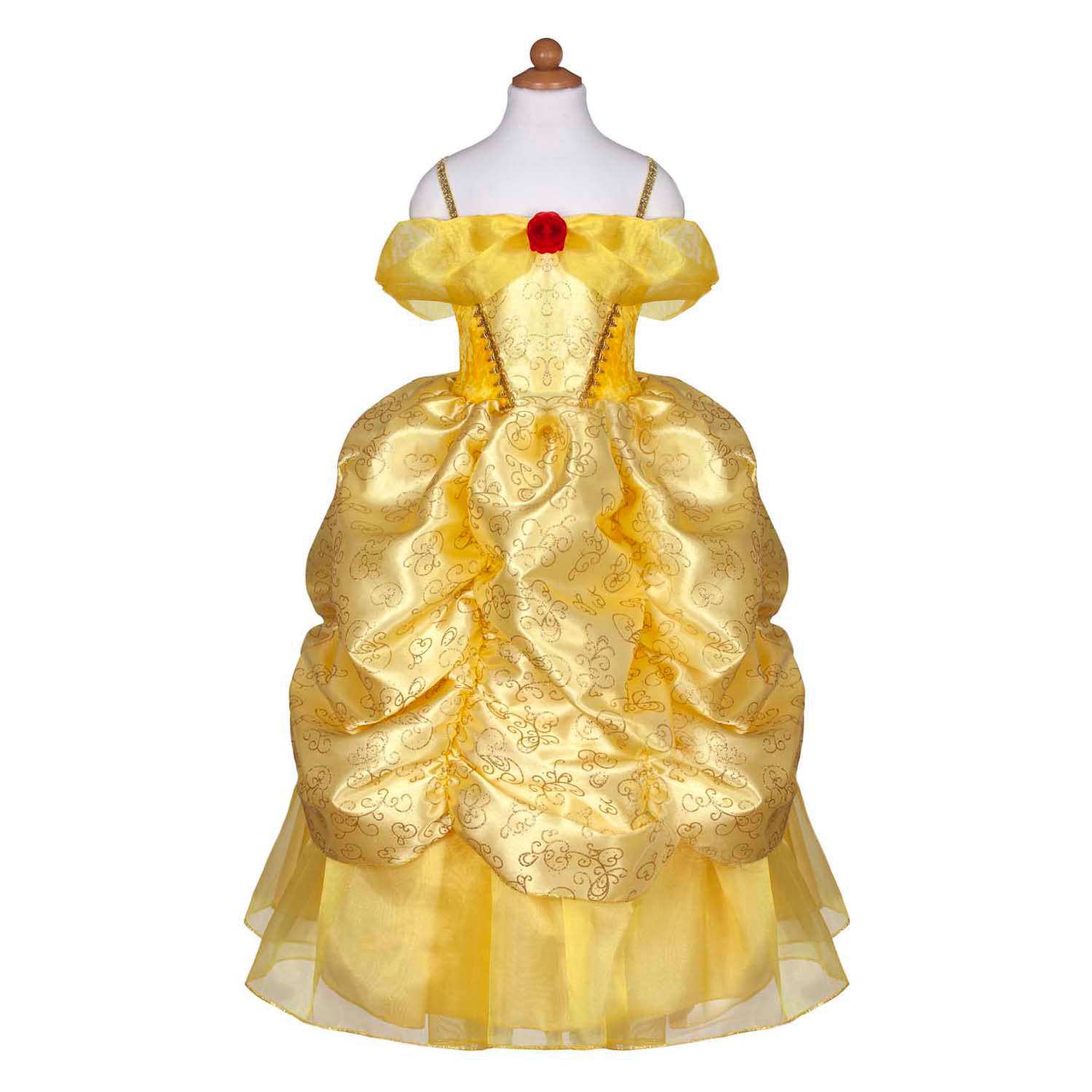 Verkleedjurk Belle Goud - 3-4 Jaar