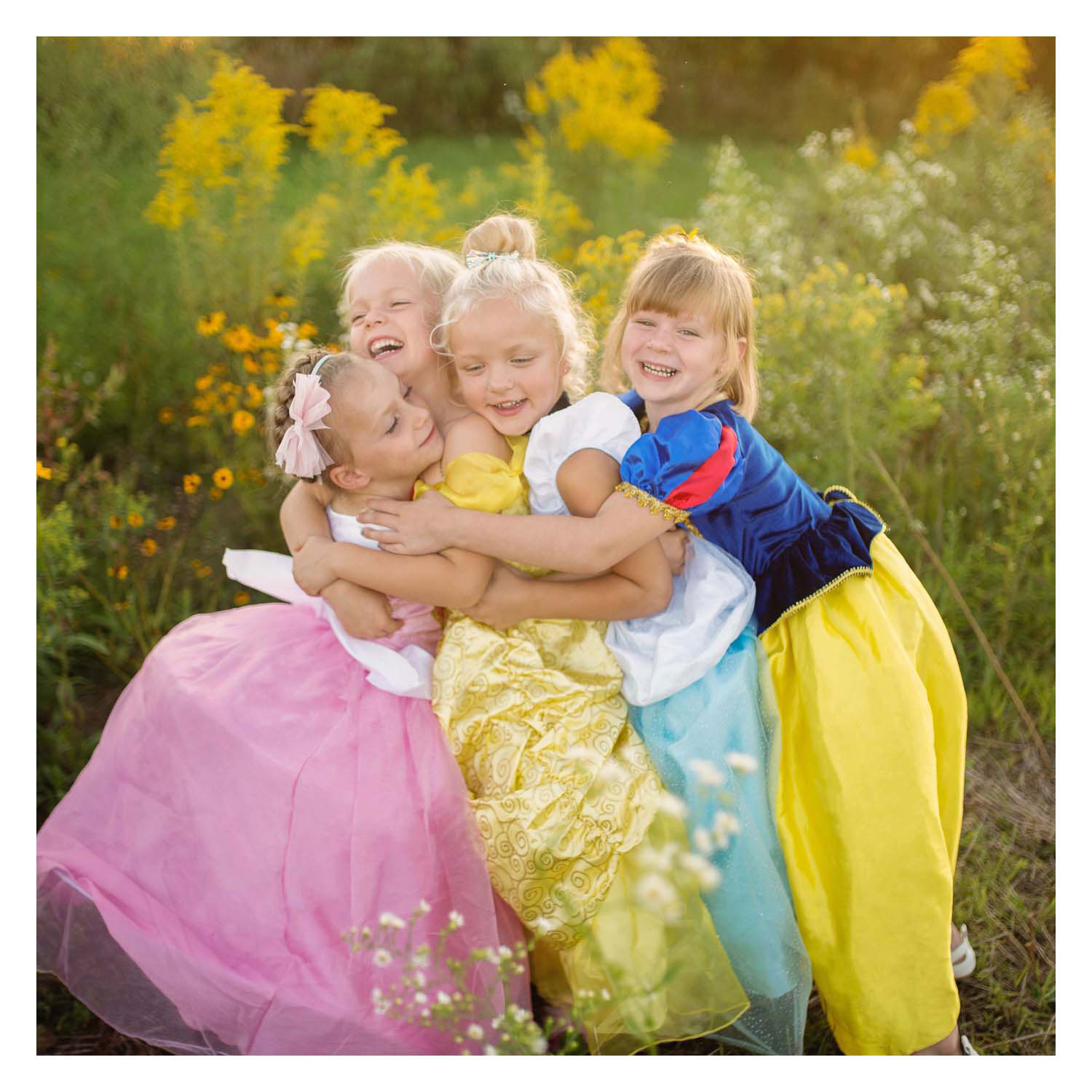 Verkleedjurk Belle Goud - 3-4 Jaar