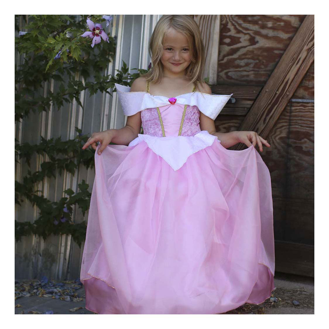 Verkleedjurk Doornroosje - 7-8 Jaar