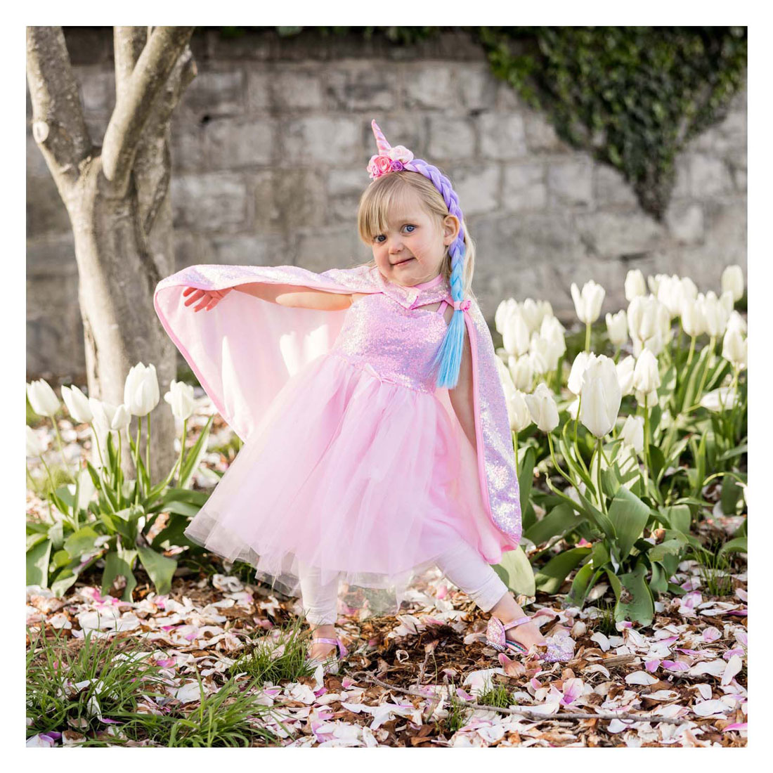 Pailetten Cape Roze- 3-4 Jaar