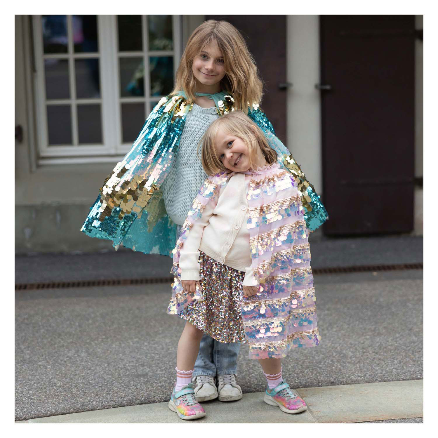 De 5th Avenue Paillette Cape Mermalicious - 4-6 Jaar