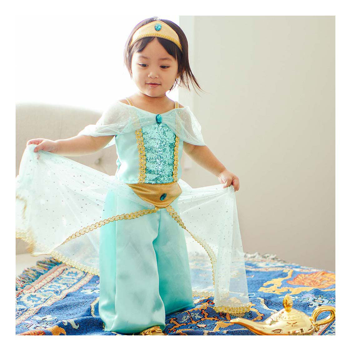 Robe de princesse Jasmine - 3-4 ans