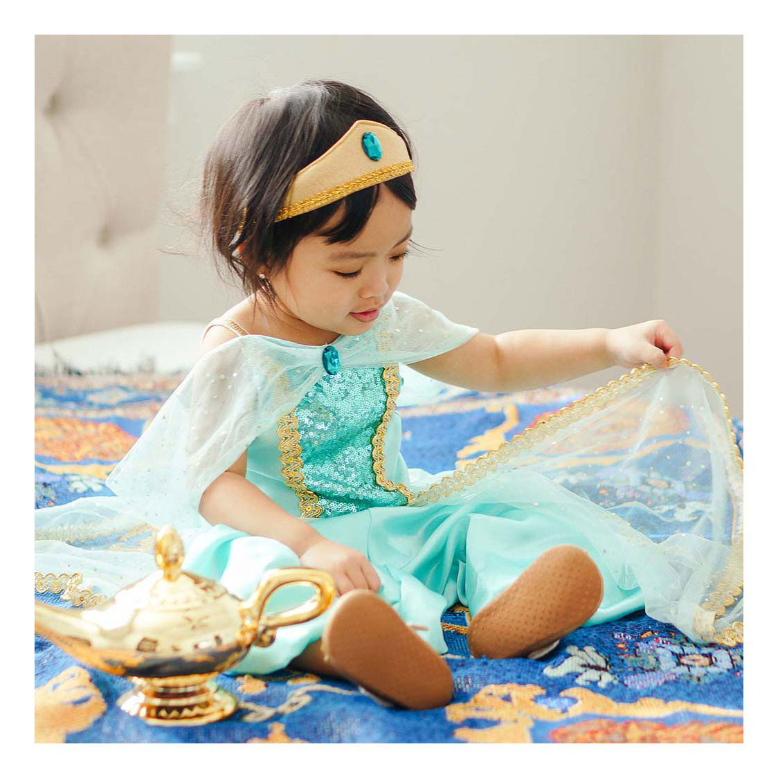 Robe de princesse Jasmine - 3-4 ans