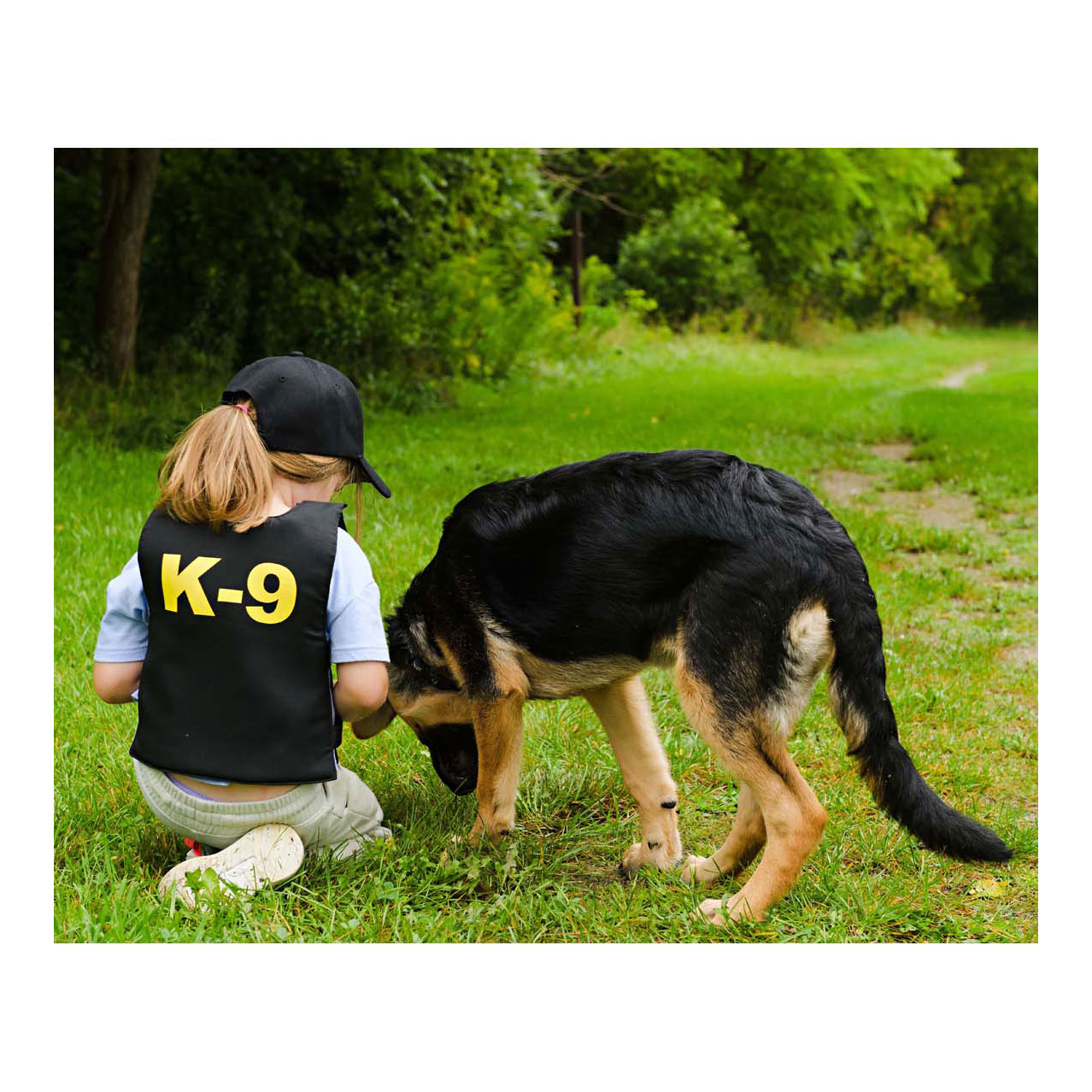 K9 Politie Kostuumset met Pet en Pluche Hond - 5-6 Jaar