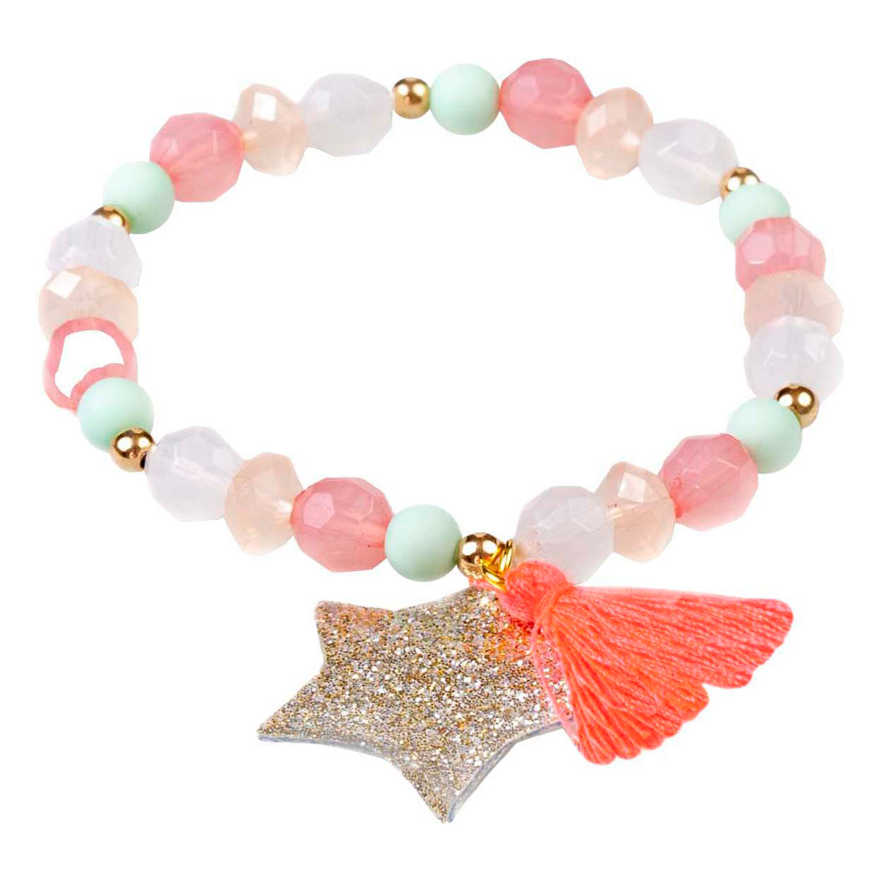 Sassy Tassy Armband - Oranje/Mint