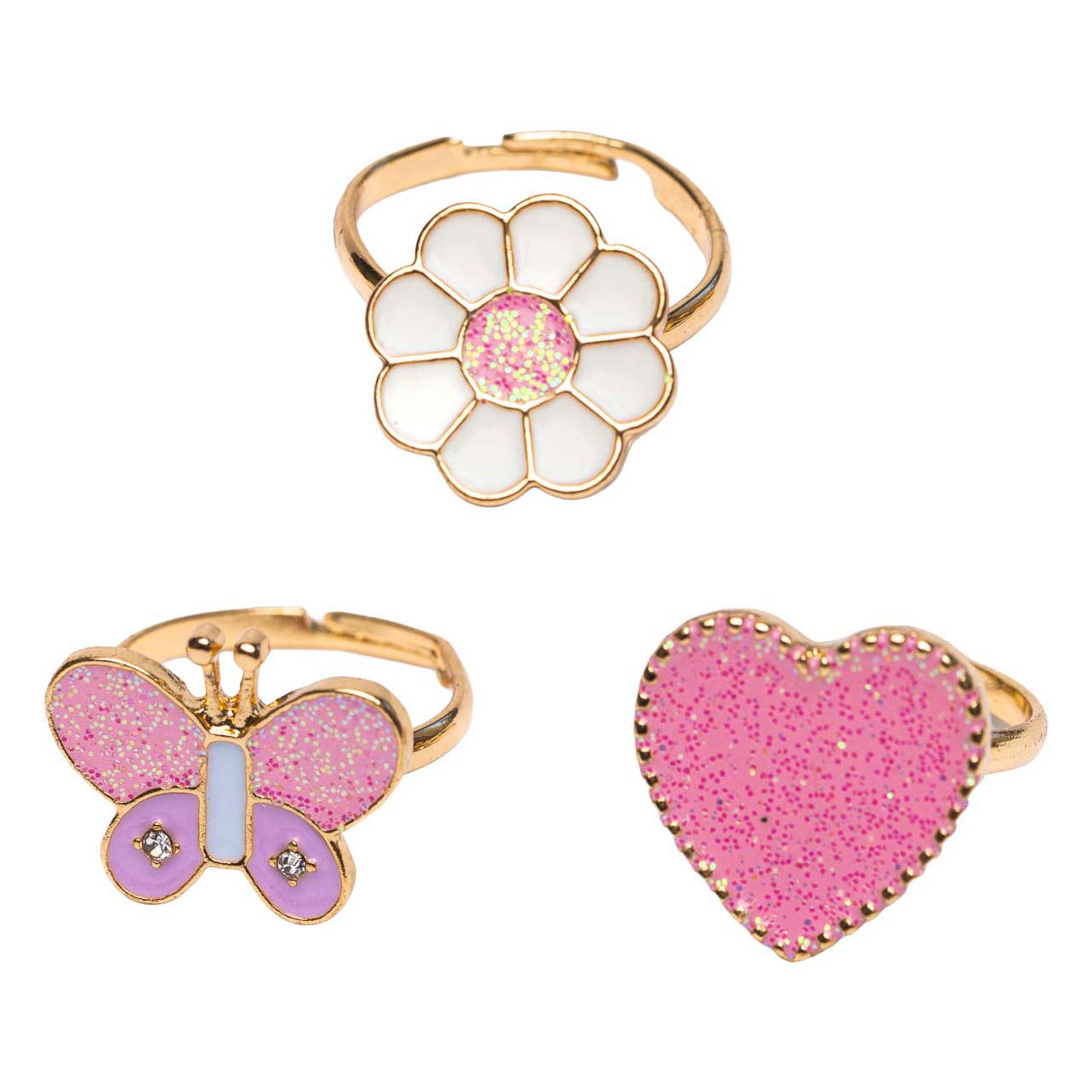 Wonderland Ringenset - 3st.