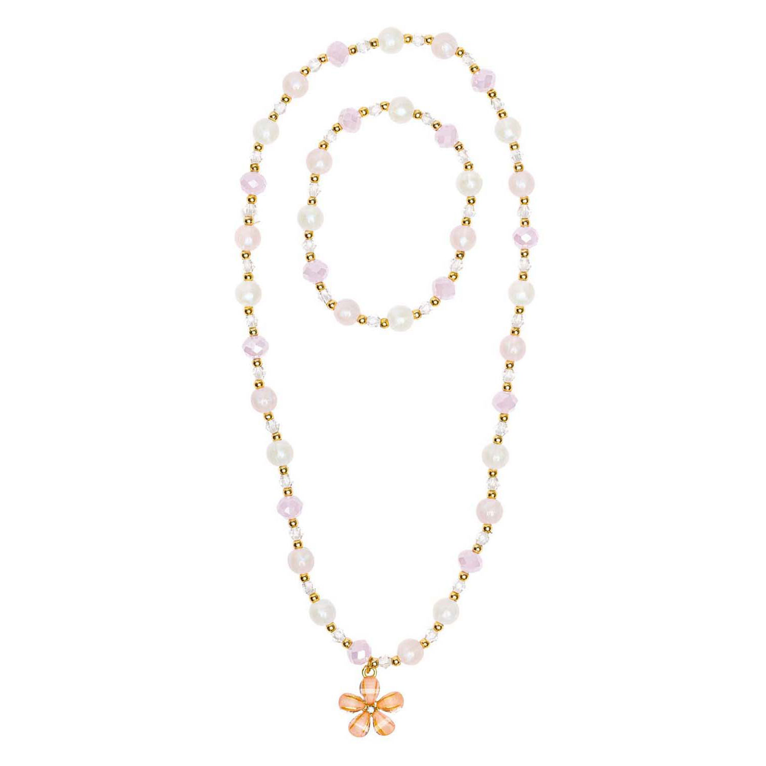 Wunderschönes Bloom Ketting en Armband Set - 2st.