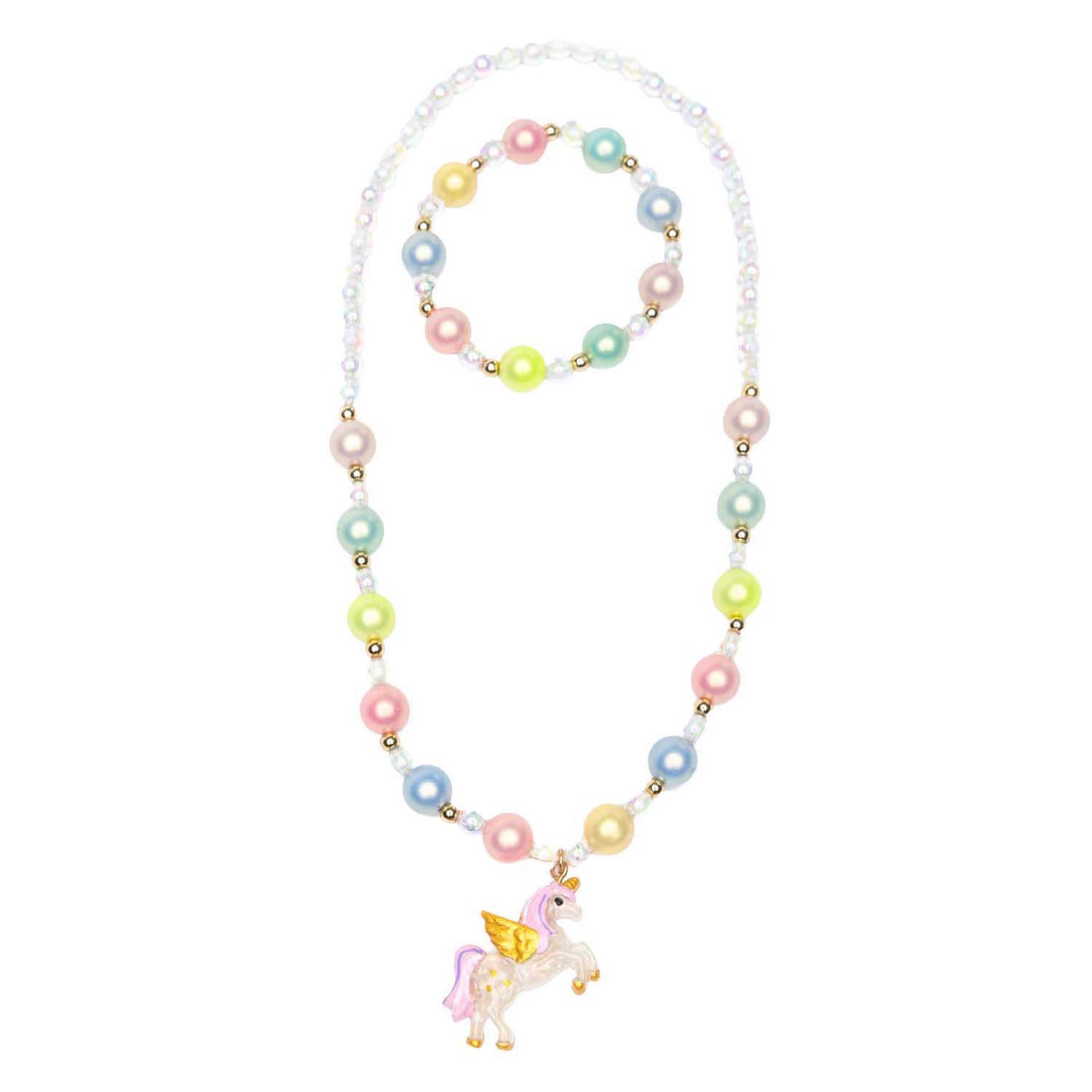 Happy-Go-Unicorn Ketting en Armband Set - 2st.