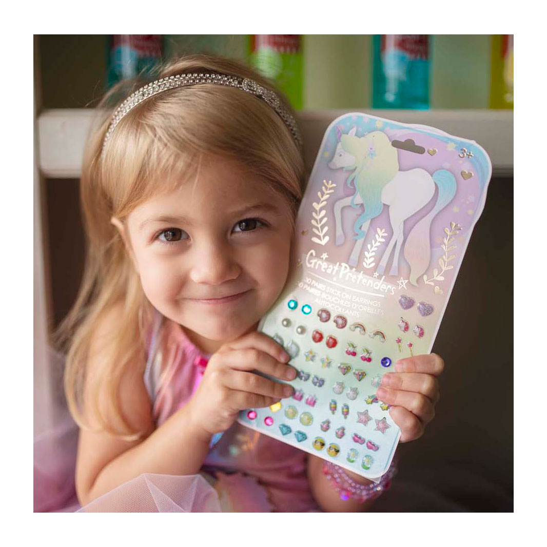 Whimsical Unicorn Plakoorbellen - 30 paar