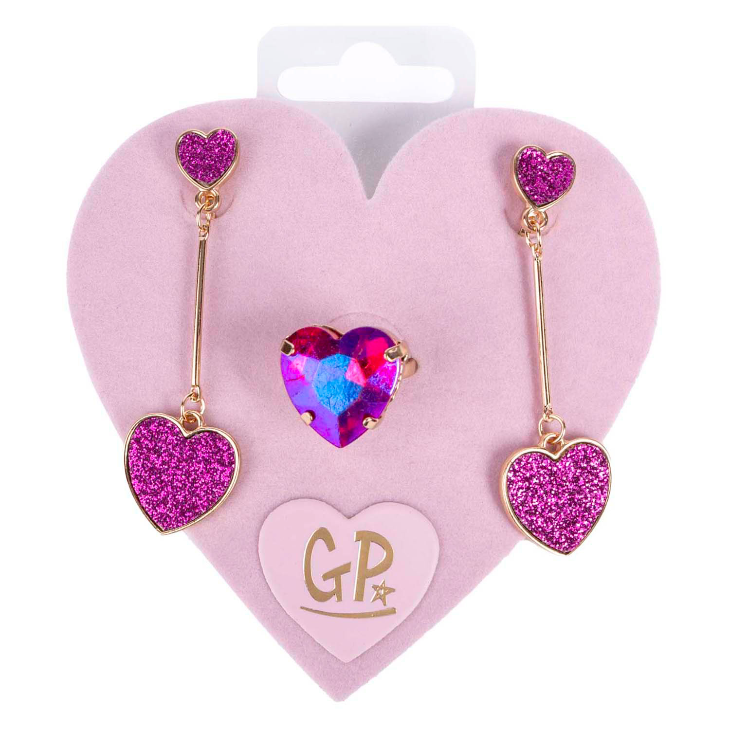 For my Favorite Clip-on Oorbellen en Ring Set