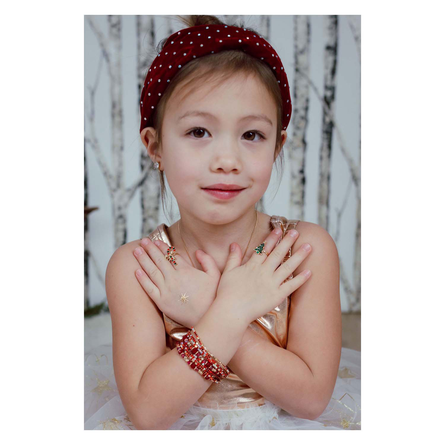 Boutique Ruby Rode Armbandenset - 3st.