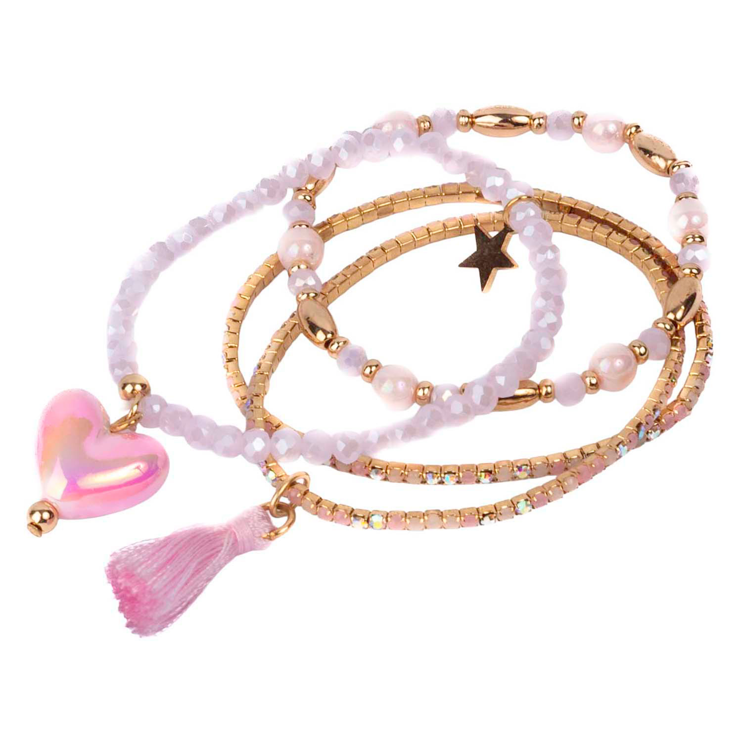 Boutique Luminescent Love Armbandenset - 4st.