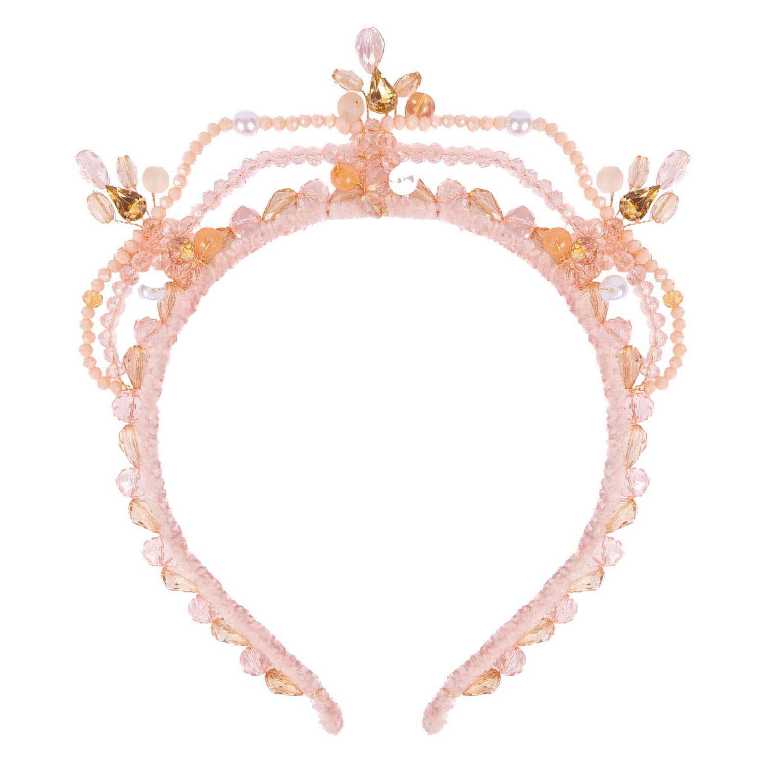 Boutique Blushing Crystals Beaded Tiara
