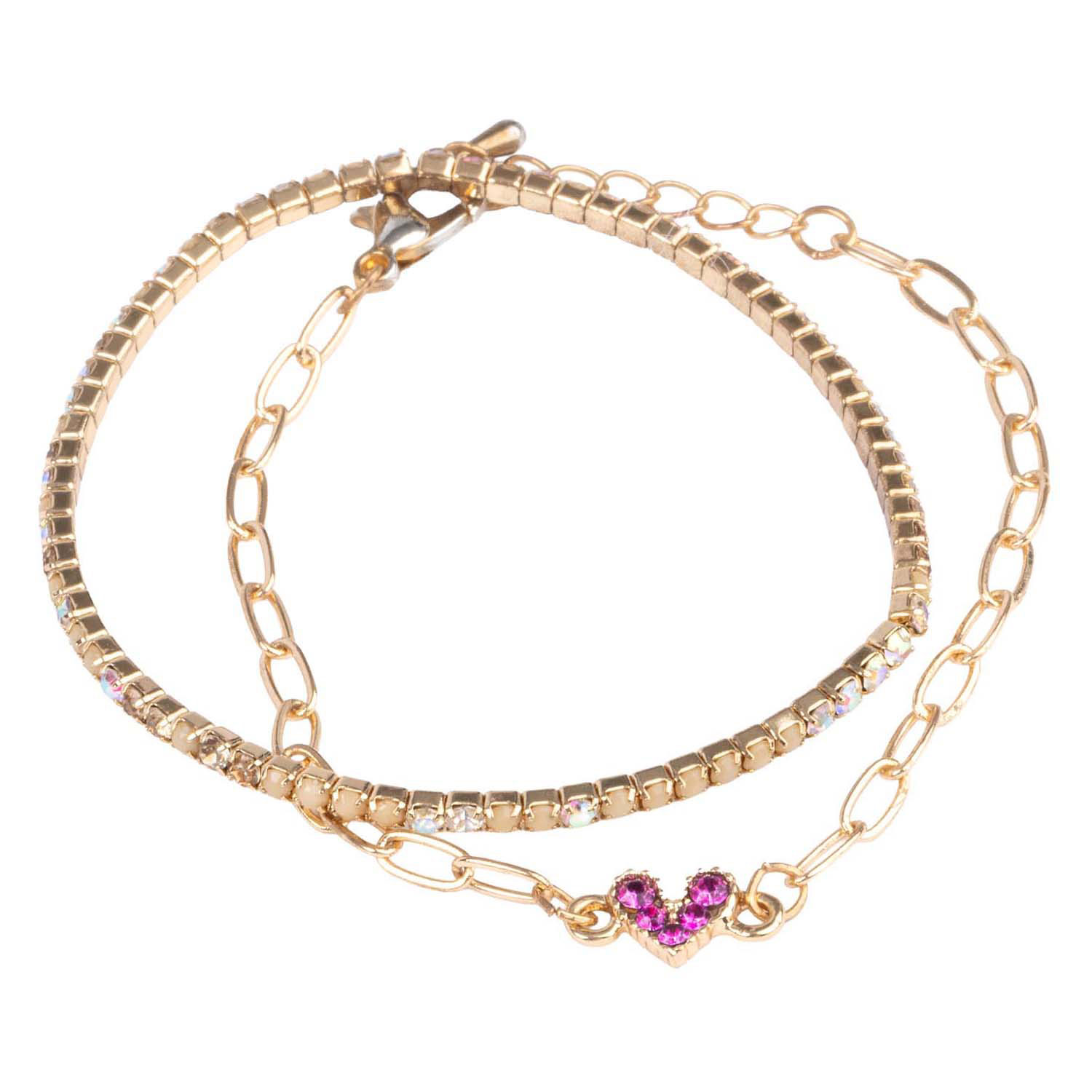 Boutique Chic Linked with Love Armbandenset - 2st.