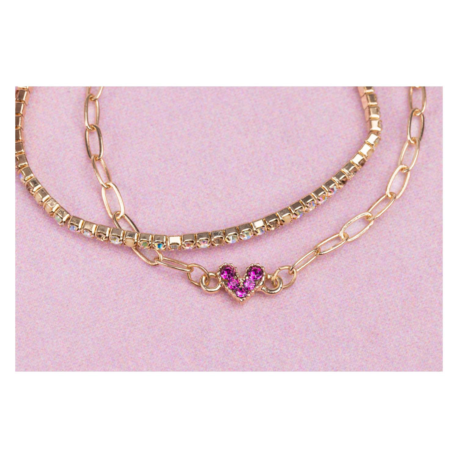 Boutique Chic Linked with Love Armbandenset - 2st.