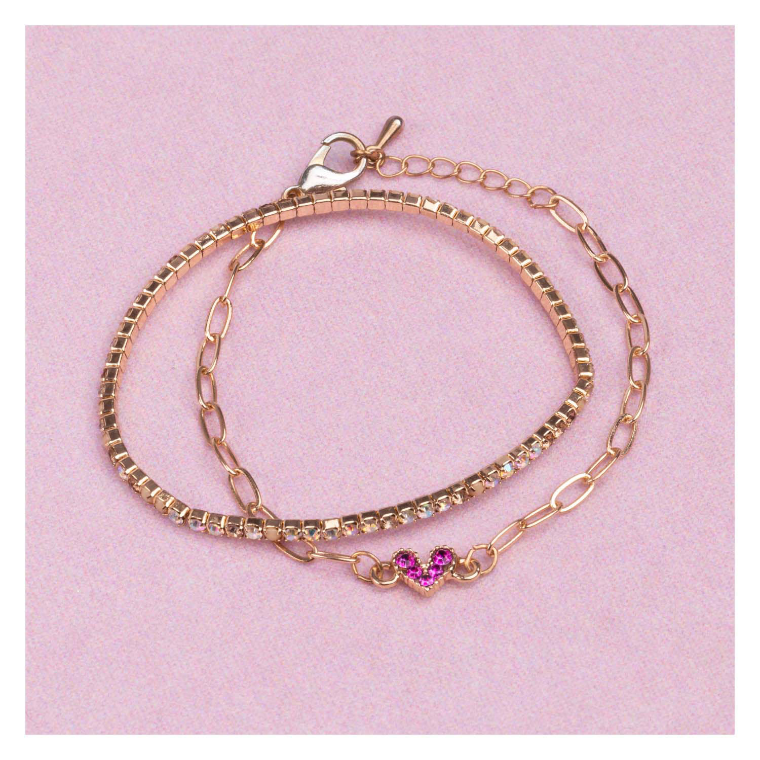 Boutique Chic Linked with Love Armbandenset - 2st.
