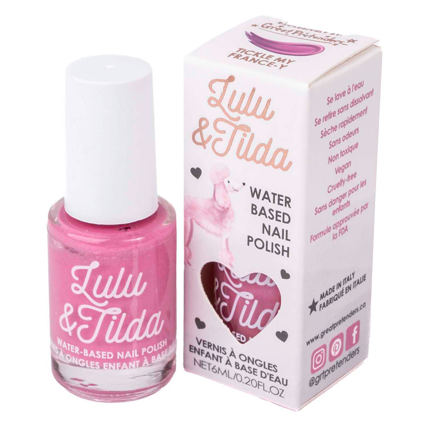 Vernis à ongles lavable - Tickle my France-y