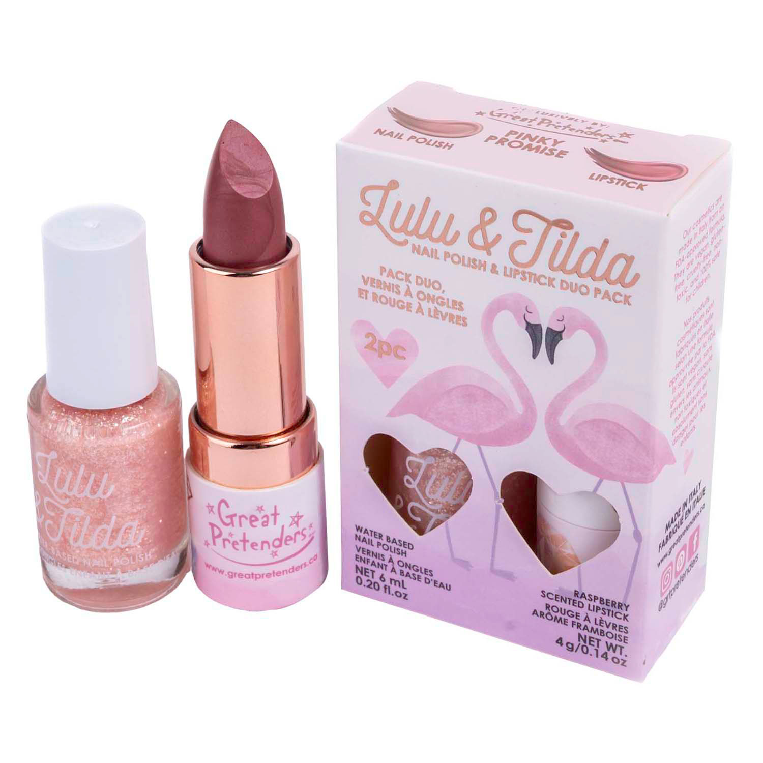 Coffret rouge à lèvres et vernis à ongles - Pinky Promise Duo Nourrissant
