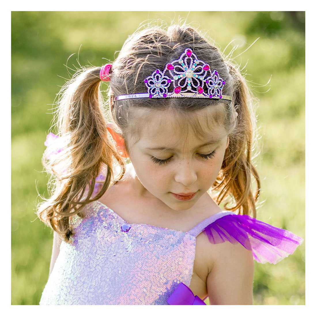 Bejewelled Tiara Lila