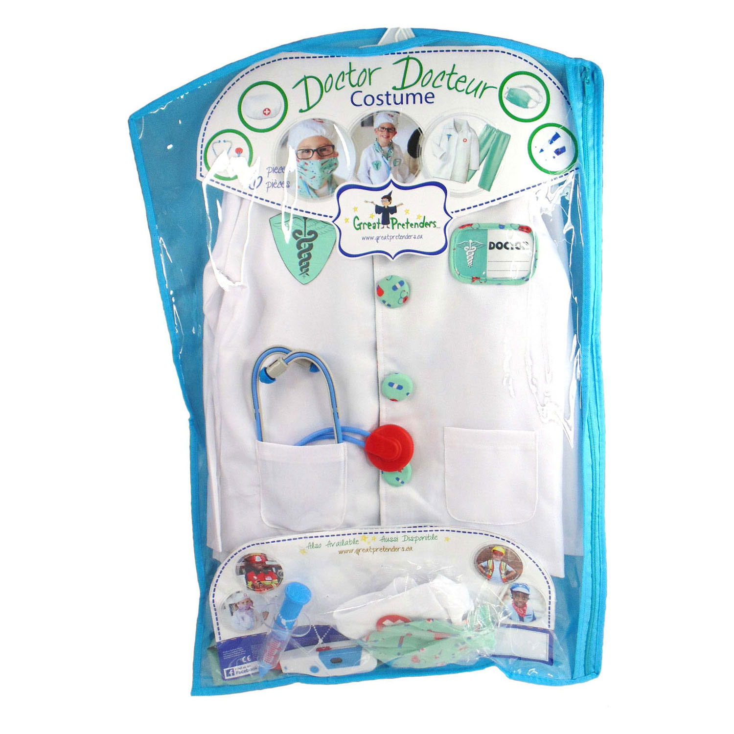 Verkleedset Dokter met Accessoires 8dlg. - 3-4 Jaar