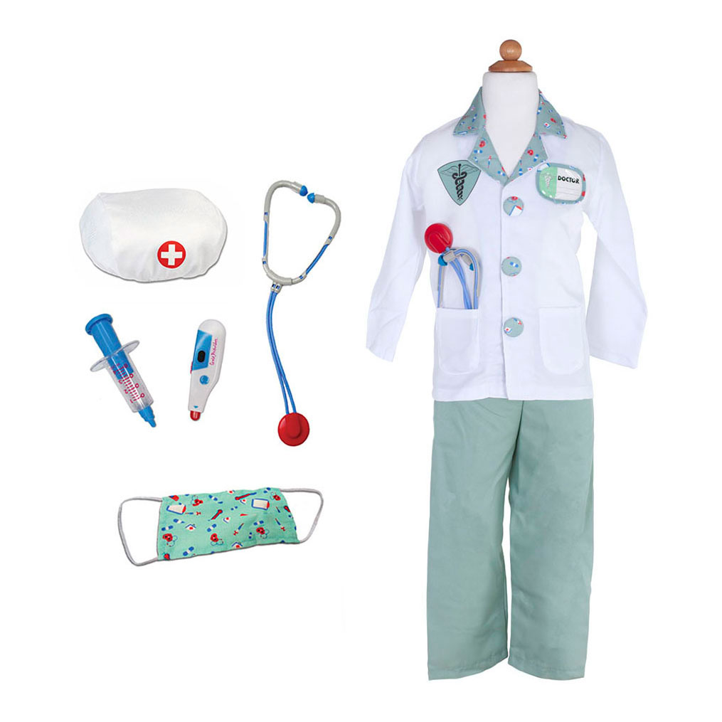 Verkleedset Dokter met Accessoires 8dlg. - 3-4 Jaar