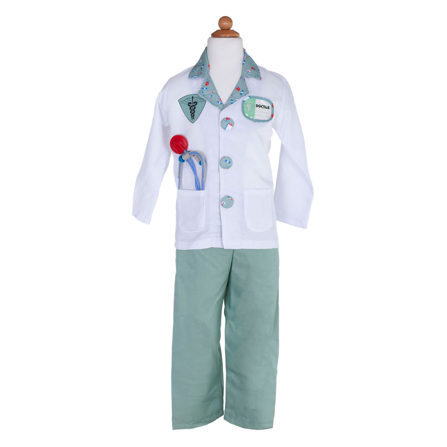 Verkleedset Dokter met Accessoires 8dlg. - 3-4 Jaar
