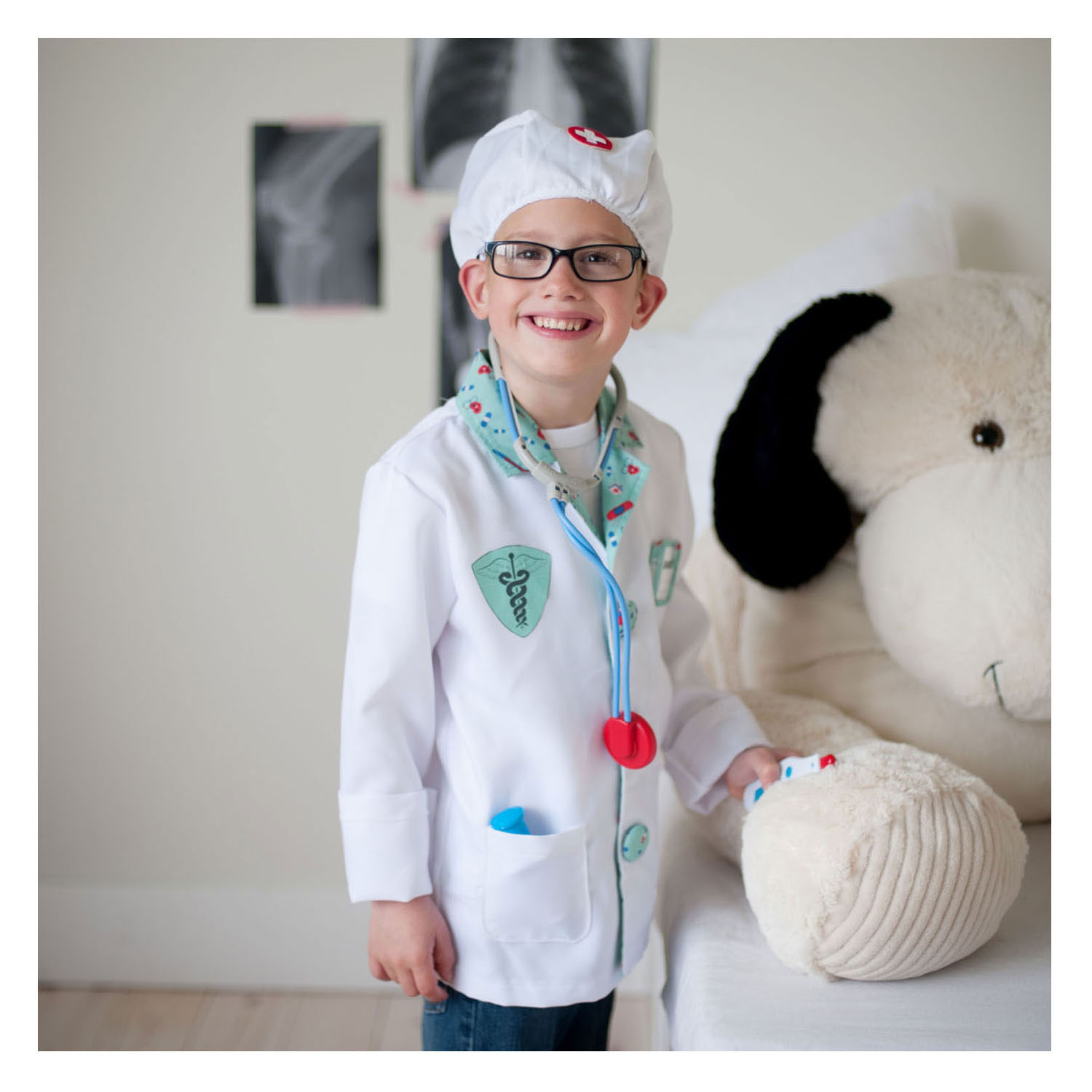 Verkleedset Dokter met Accessoires 8dlg. - 3-4 Jaar